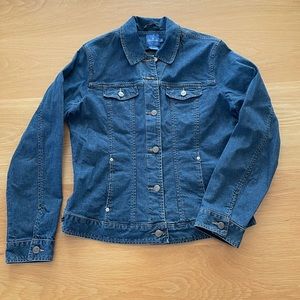 Faconnable Womens Denim Jacket, Blue, Size M